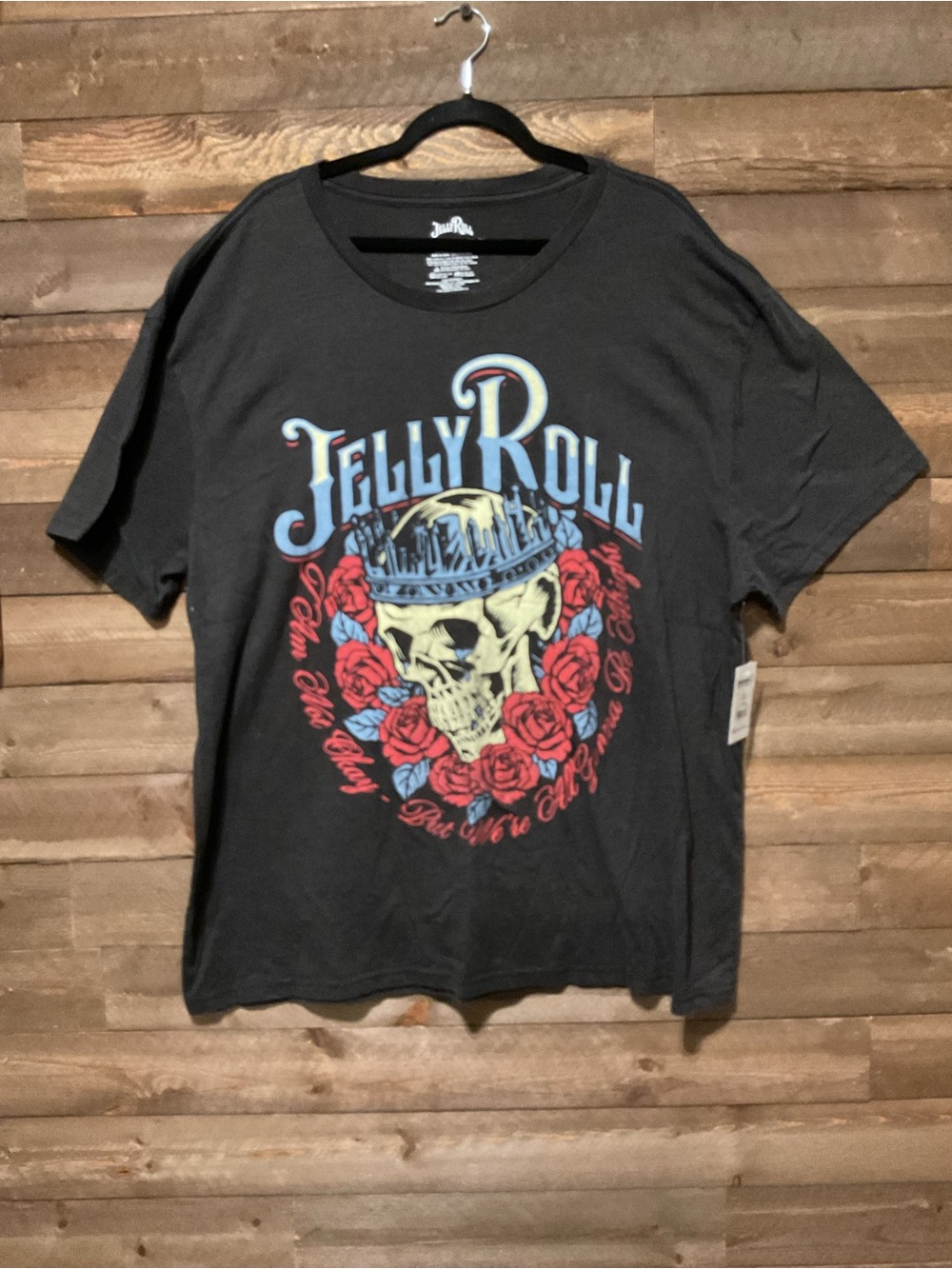 Jelly Roll Men's  Boxy Fit Black Graphic T-Shirt Size 2XL 44/46 NWT